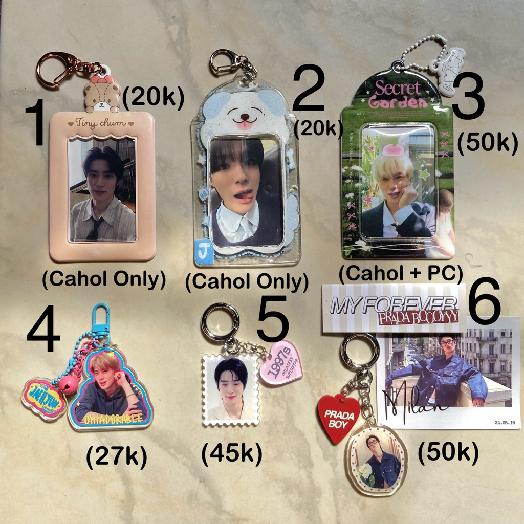 [READY] Keychain Jaehyun NCT - Cahol & PC - Cahol Only (ada yg NEW & Preloved yaa)
