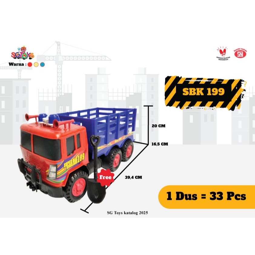 Mainan Anak Mobil SG TOYS SBK 199 | Koleksi Mainan Edisi Mobil Truck