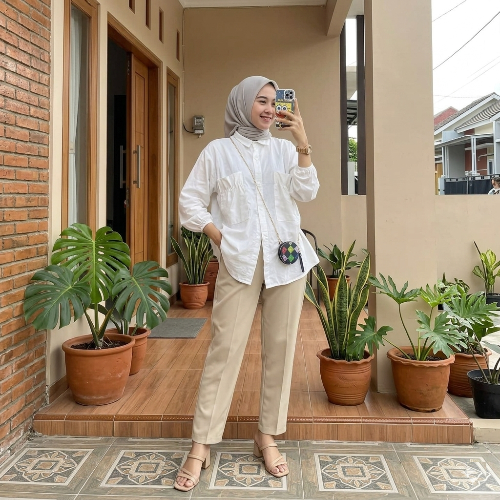 ( CUCI GUDANG ) CANTIKA TOP / KELSIE / KEMEJA KATUN POPLIN POCKET / ATASAN BAJU WANITA / BLOUSE WANI