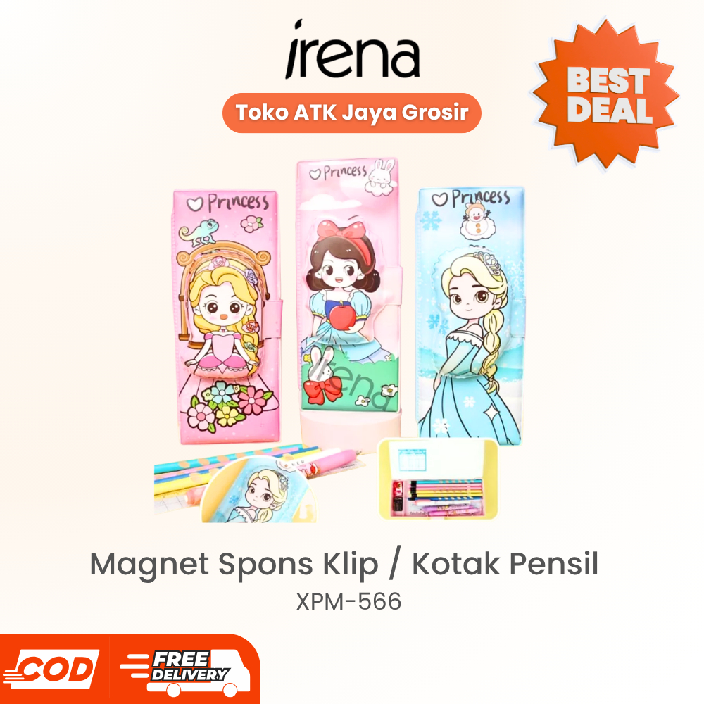 XPM Tempat Pensil Magnet Spons Klip / Kotak Pensil XPM-566 Pencil Case