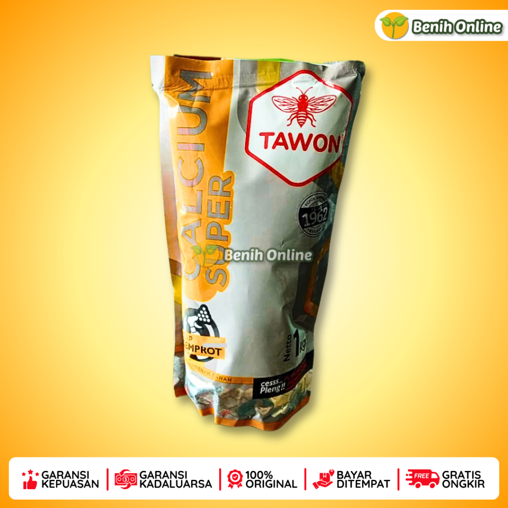 PUPUK CALSIUM SUPER TAWON 1KG, Calsium oksida (CaO)