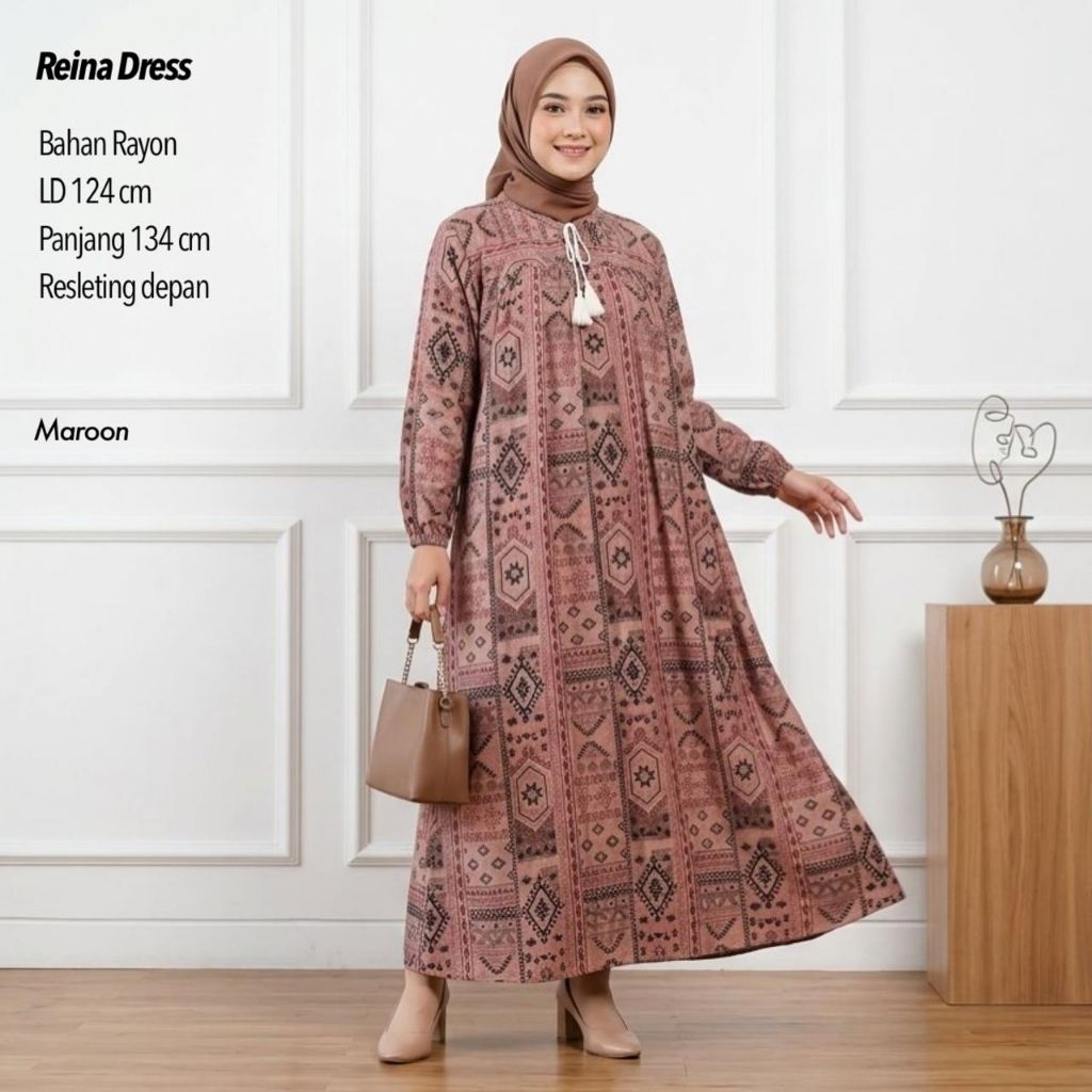 DRESS RAYON ETNIK / REINA DRESS