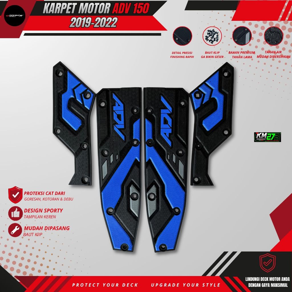 Aksesoris Adv 150 Anti Licin - Karpet Motor Honda Adv 150 - Pijakan Kaki Adv 150