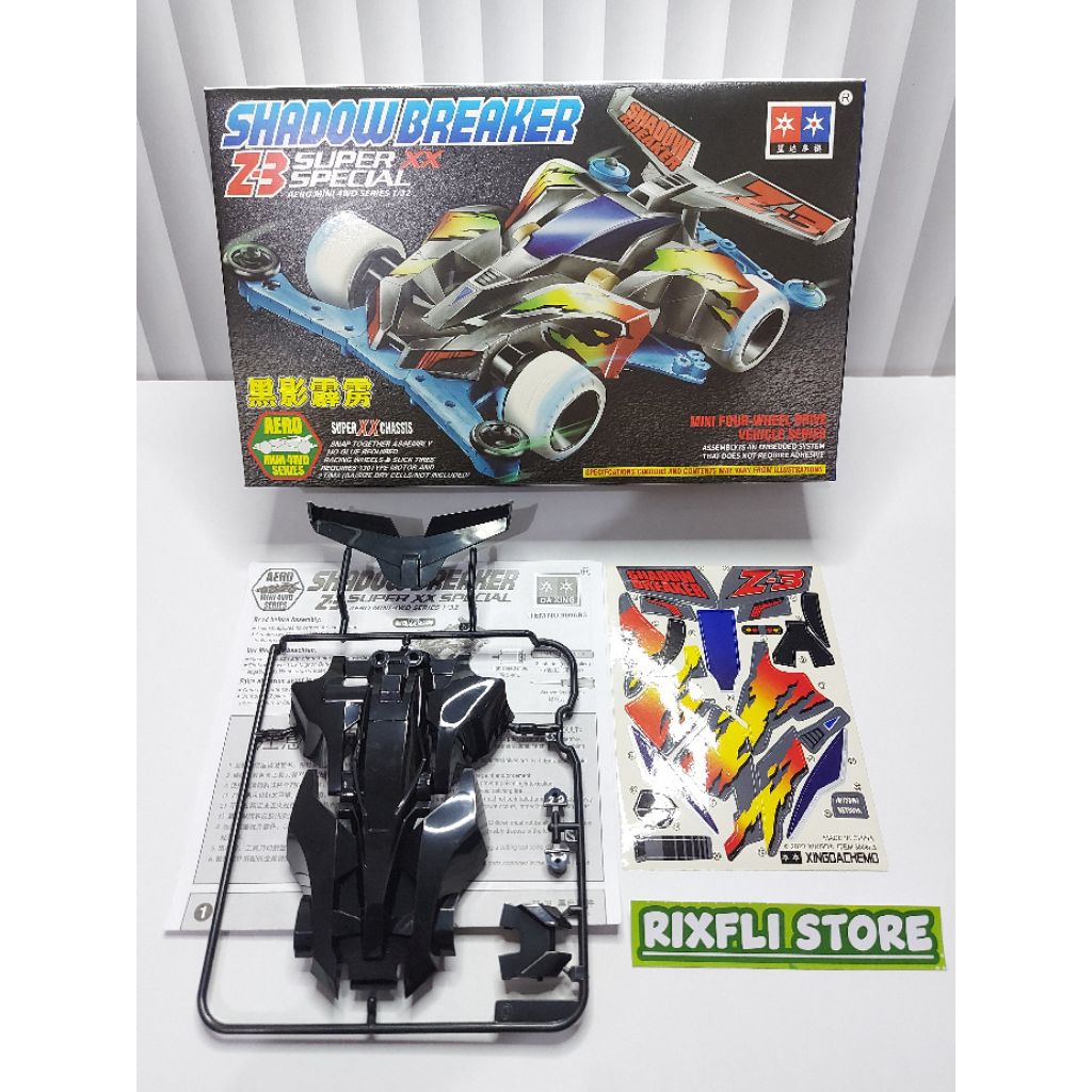 Body Tamiya KIT DAXING Series SHADOW BREAKER Z-3 Dapat Box nya Part Copotan KIT DAXING