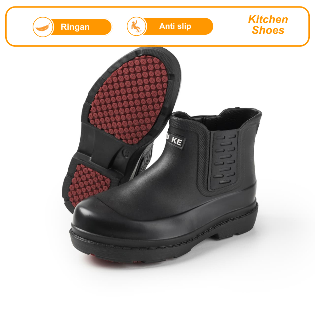 Sepatu Kitchen Pria Sepatu Chef Kitchen Shoes Anti Slip Chuke 9091