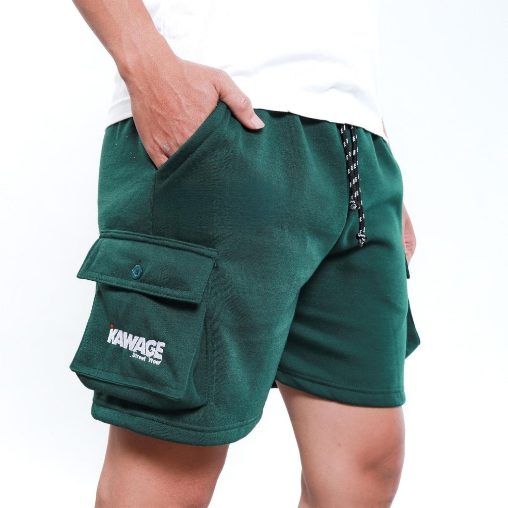 Kawage Celana Pendek Cargo Size Jumbo Pria – Celana Pendek Pria BB 100kg - 130Kg dengan Bahan Tebal