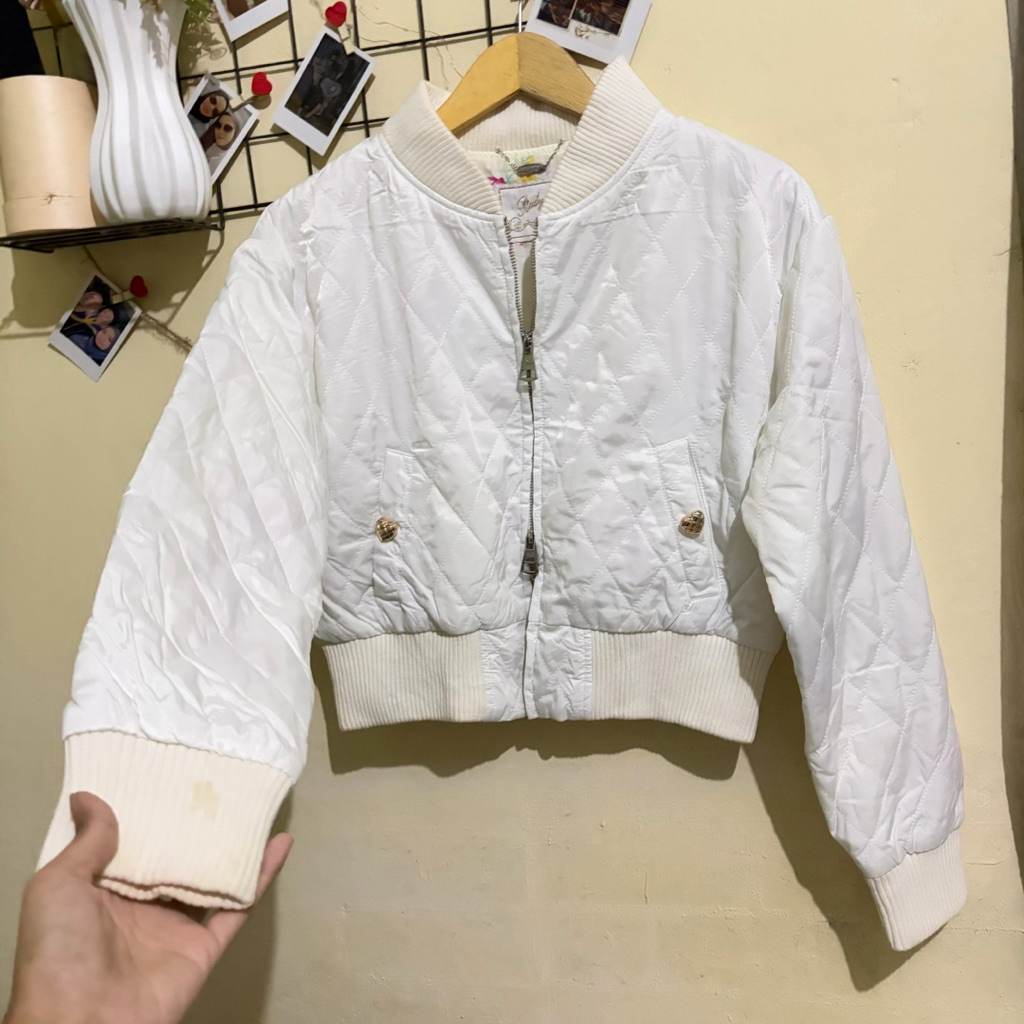bomber double zipper Preloved