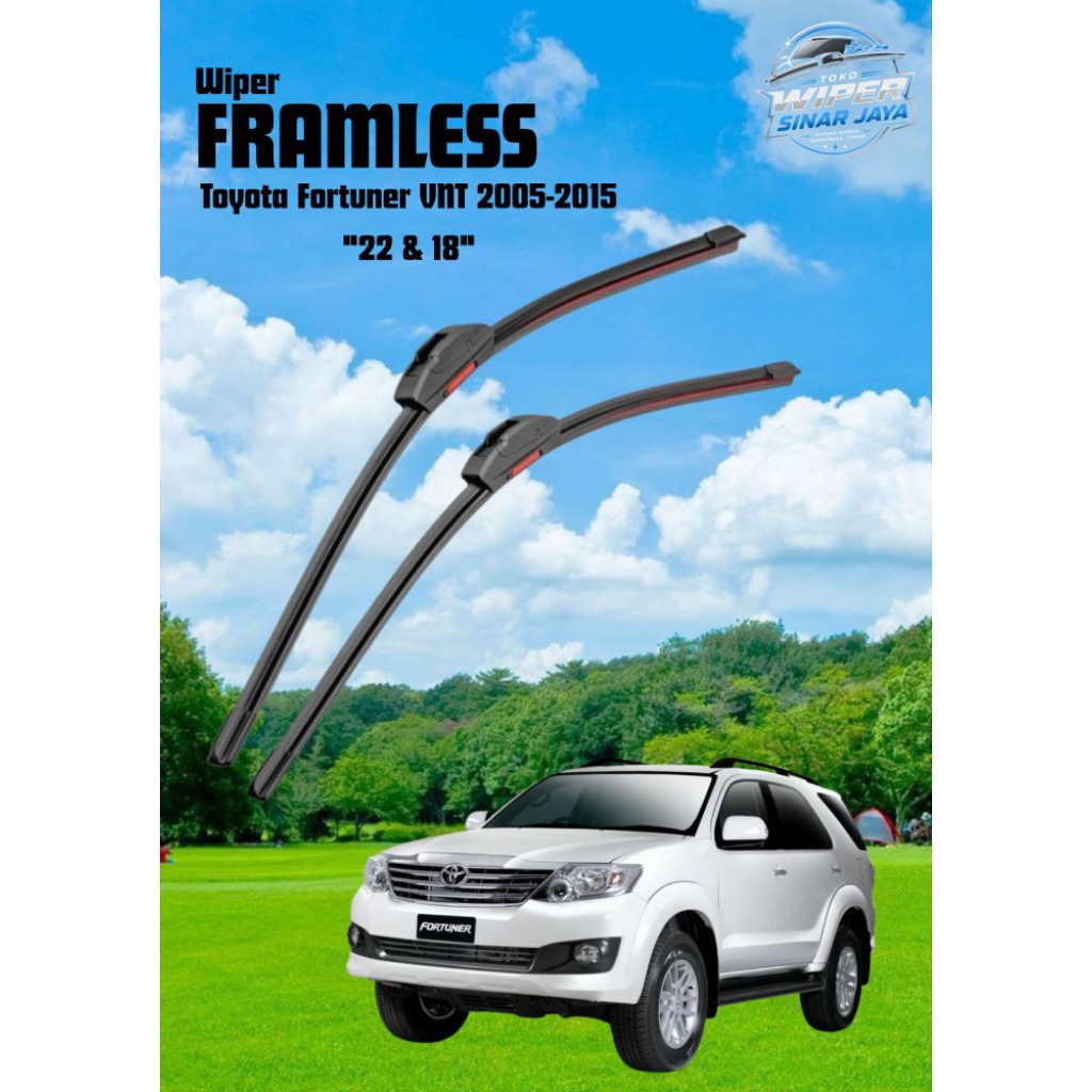 Wiper Framless Toyota Fortuner VNT Lama