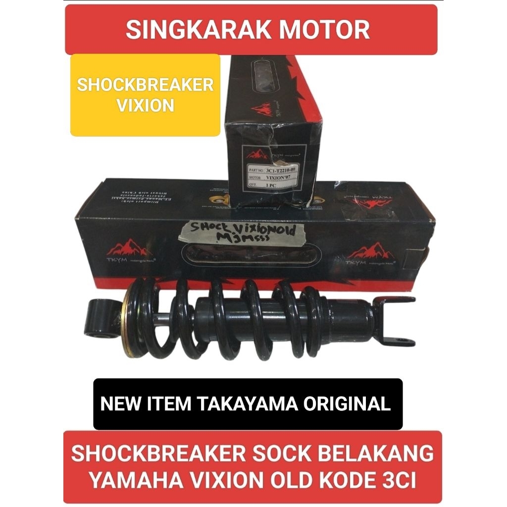 SHOCK SHOCKBREAKER MONOSHOCK BELAKANG YAMAHA VIXION PART 3CI TAKAYAMA ORIGINAL