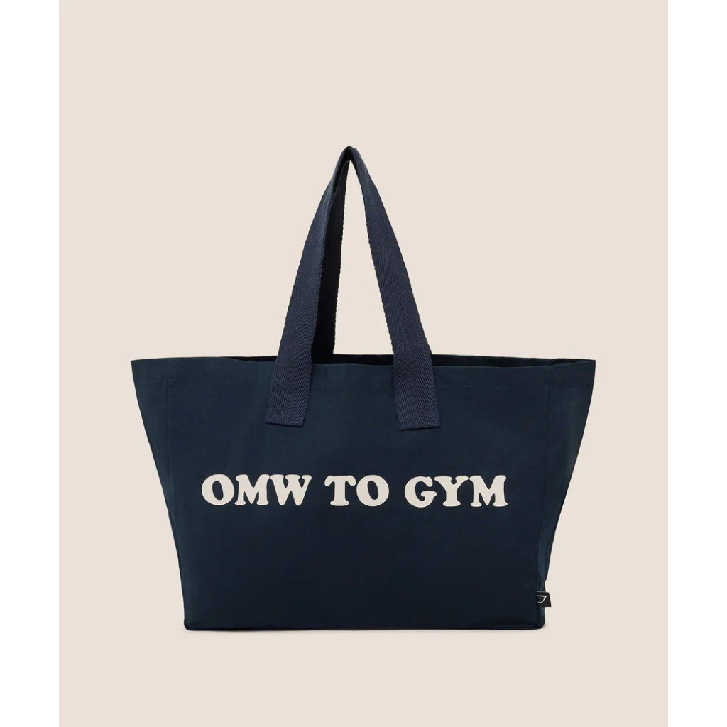 Gym Shark SLOGAN TOTE Navy