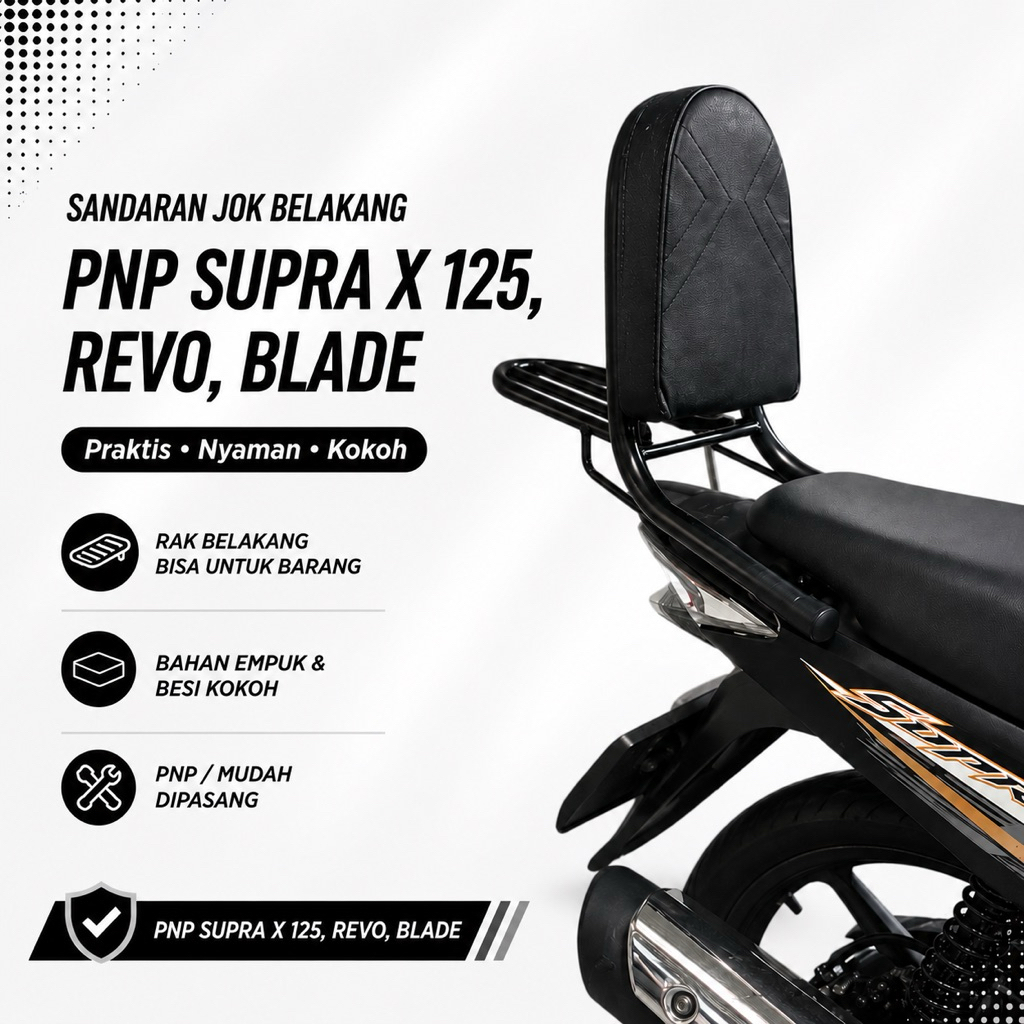 Sandaran Jok Motor Honda Supra X 125 / Revo / Blade