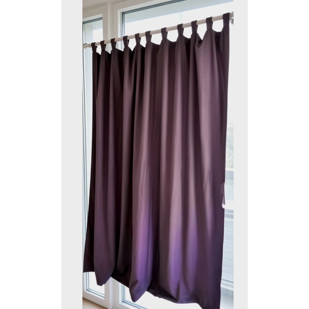 gorden katun dan blacu  polos 250x250 cm