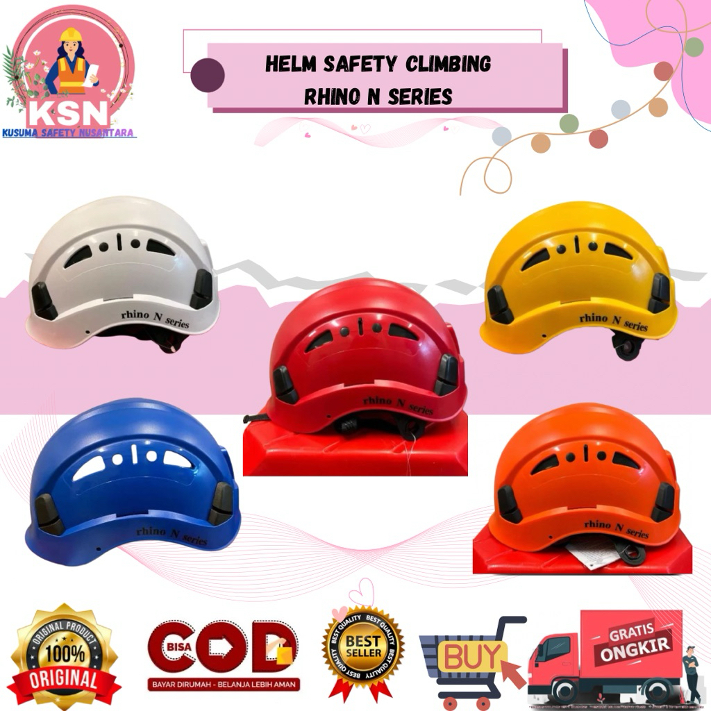 HELM SAFETY CLIMBING RHINO N SERIES / HELM SAFETY CLIMBING / PELINDUNG KEPALA / SAFETY HELMET CLIMBI