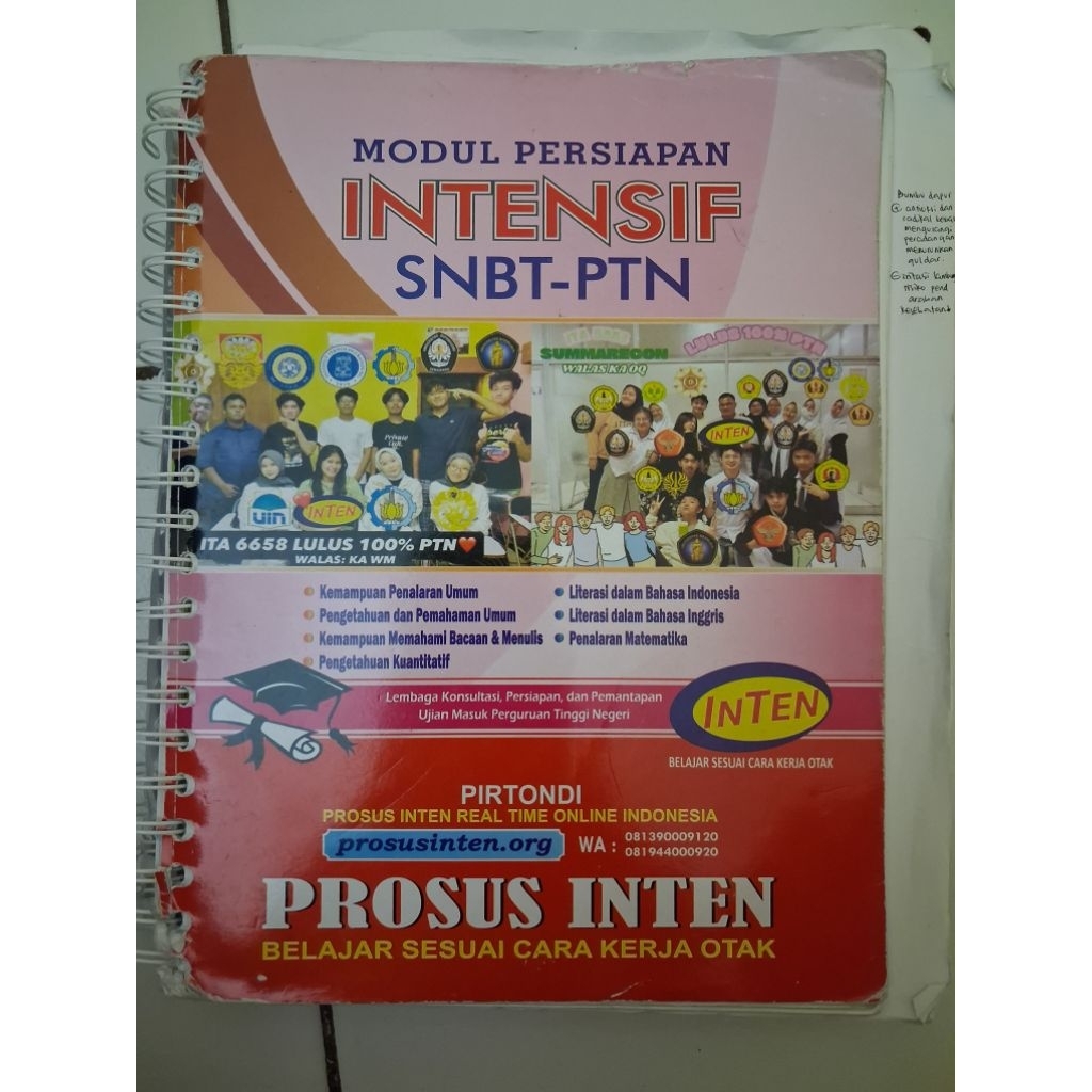 preloved modul inten persiapan utbk INTENSIF dan SUPERINTENSIF 25-26
