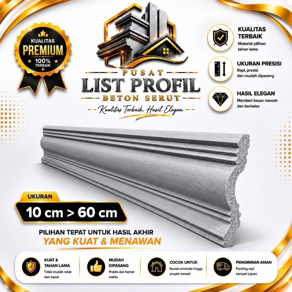 Lisplang Profil Beton List Profil Beton Tempel Profil Tempel Beton