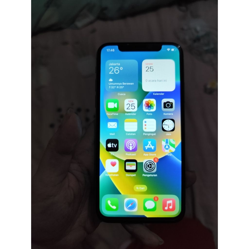 iphone x second wifi only 64gb white mulus