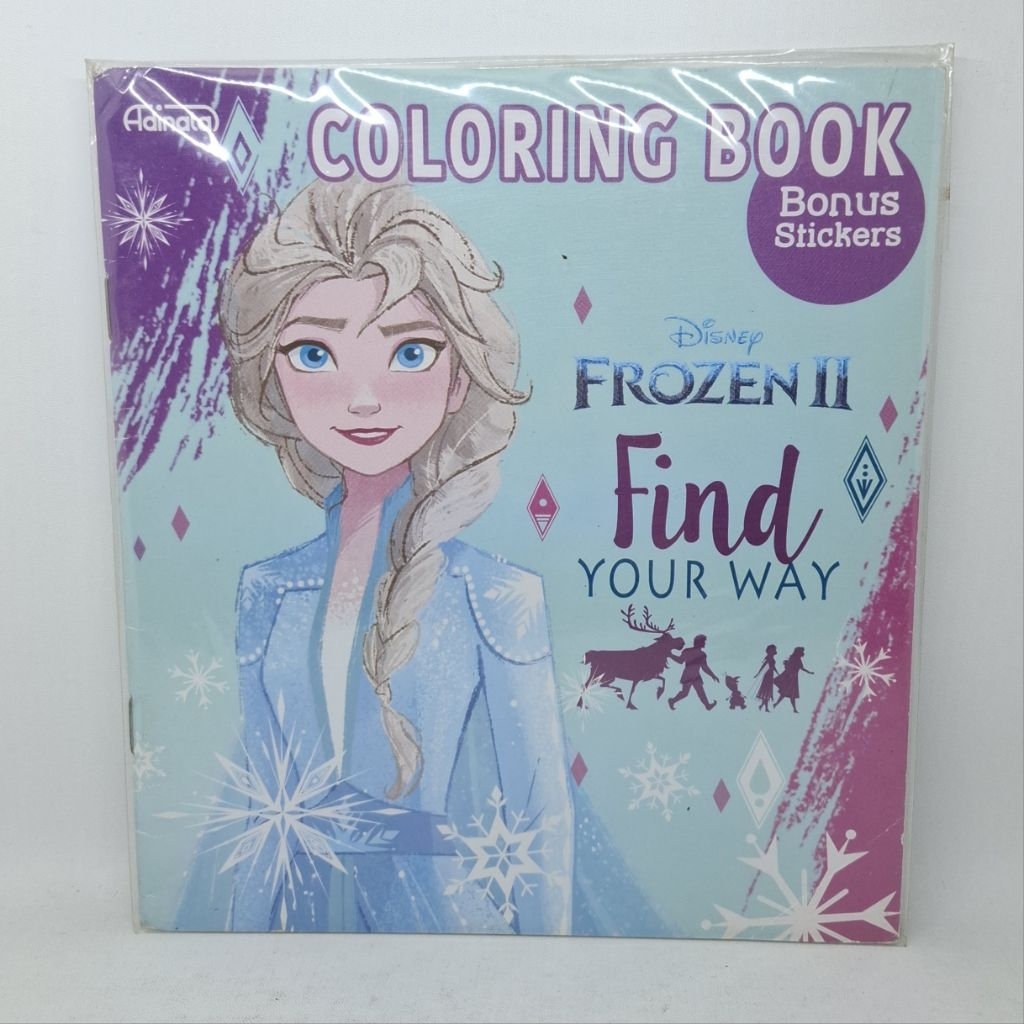 Coloring Book Frozen II Find Your Way