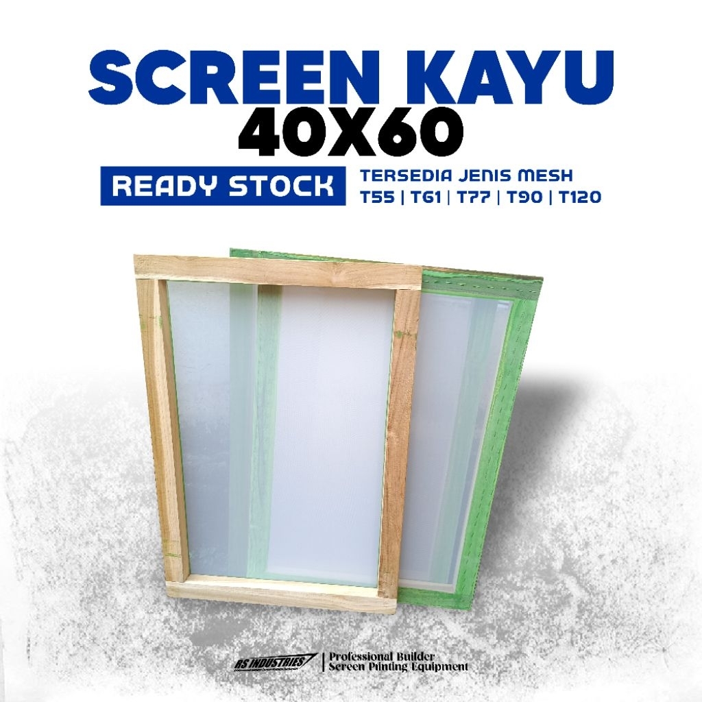 SCREEN SABLON KAYU UKURAN 40X60