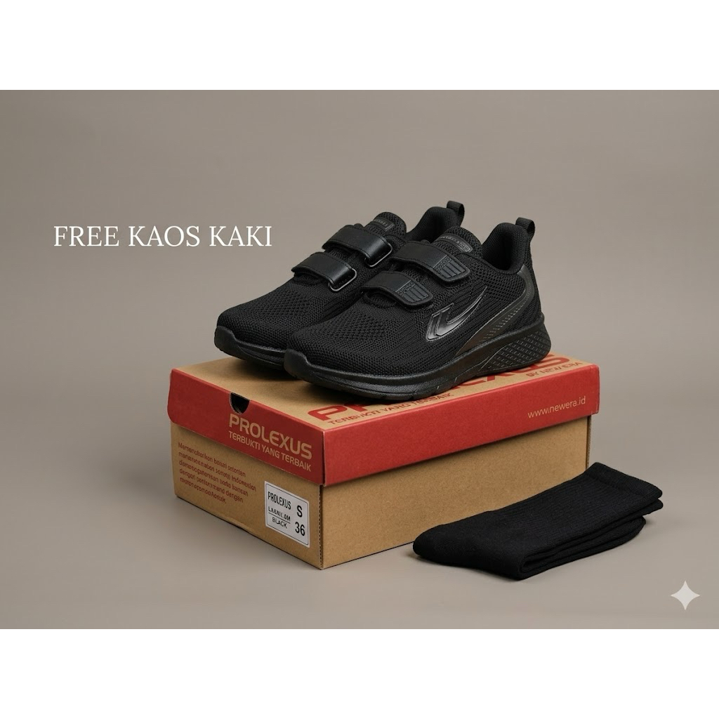 Sepatu hitam polos/sepatu hitam new era/sepatu sekolah