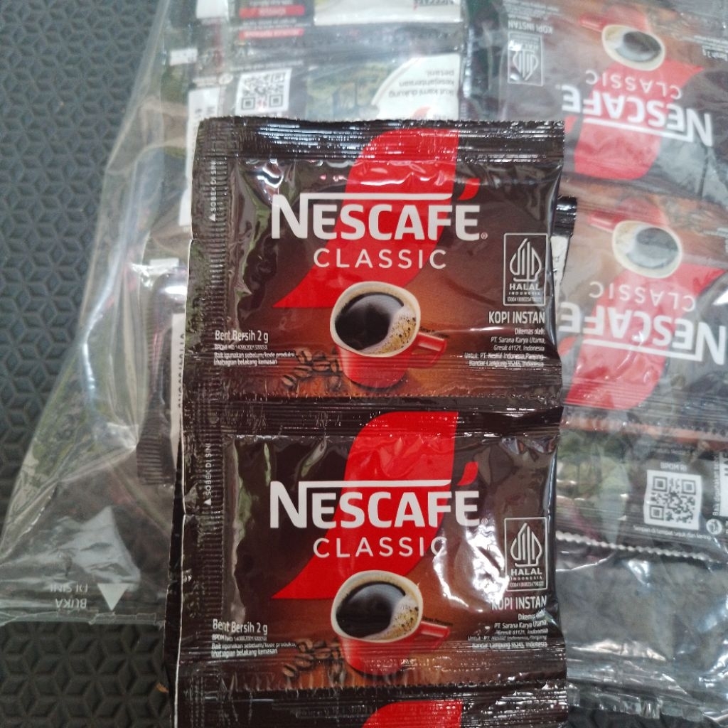 Nescafe classic sachet 2 gr /Nescafe classic ecer per sachet/ kopi instan nescafe