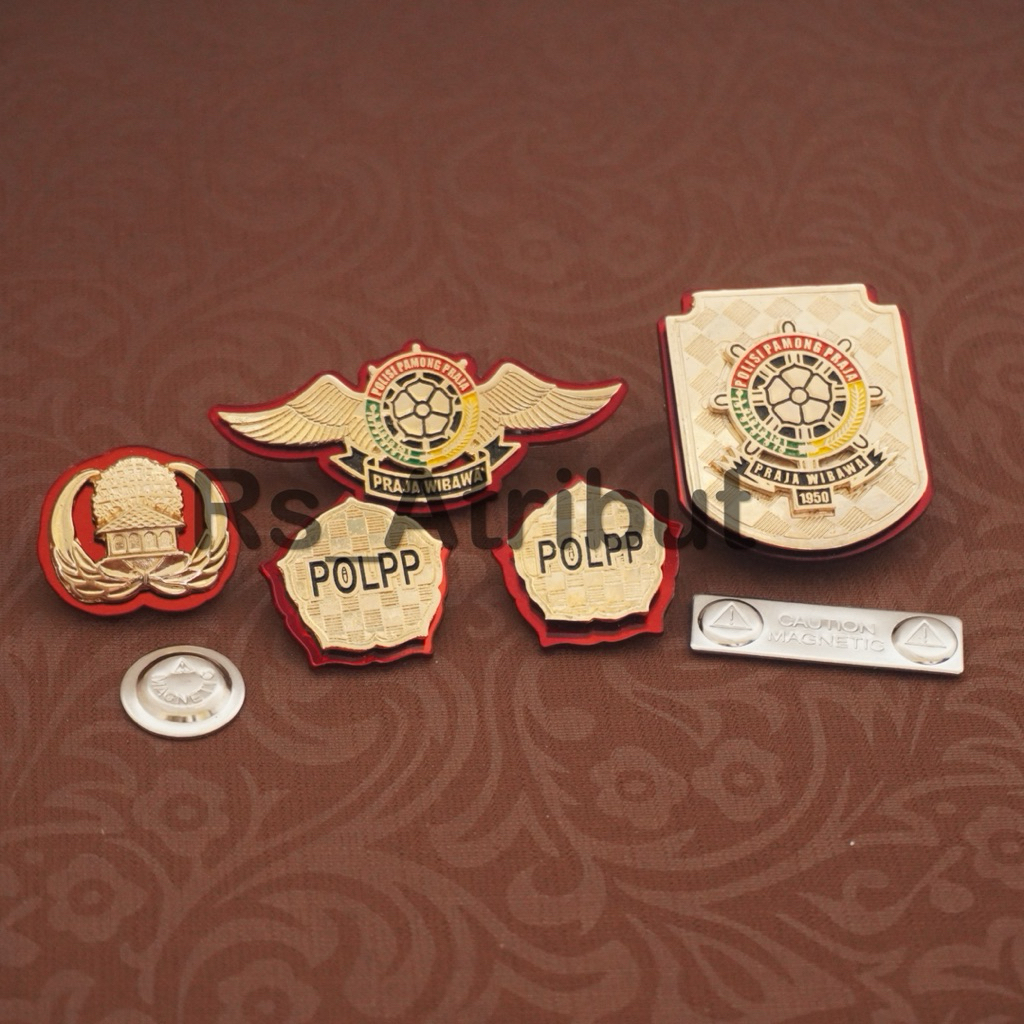 Pin Wing Pol pp /Monogram Pol pp / Kewenangan Pol pp / Korpri Satpol Pp Premium
