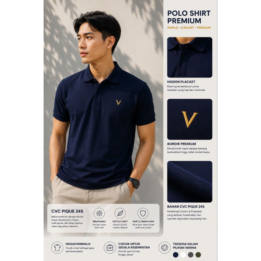 VESTAR POLO PREMIUM CVC PIQUE 24S