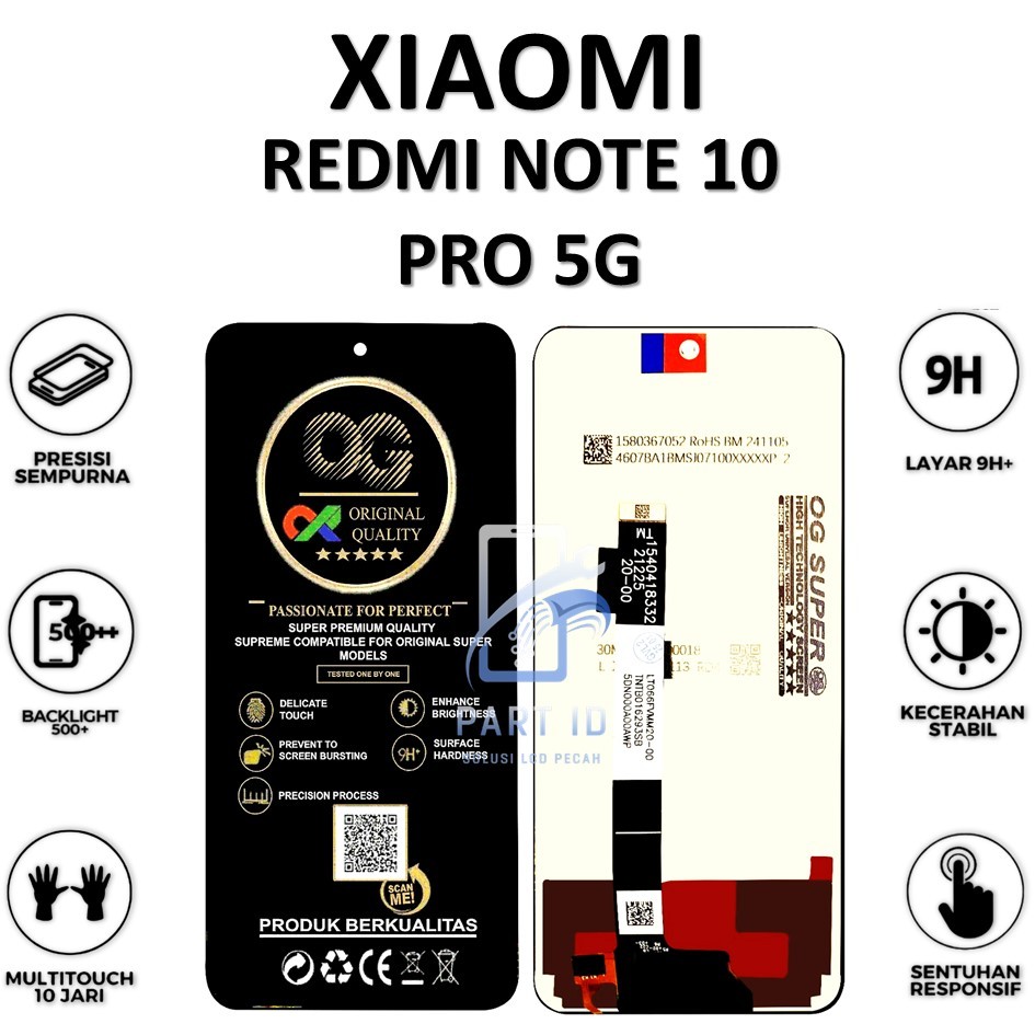 LCD TOUCHSCREEN XIAOMI REDMI NOTE 10 PRO 5G ORIGINAL 100%