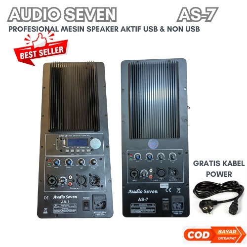 Power Kit - Mesin Active Speaker Audio Seven AS-7 1000W Bluetooth , USB - power kit AS 7