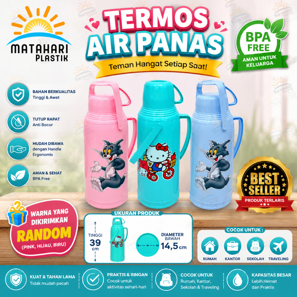 Termos Air Panas/Termos 2 liter/Termos Diamond/Termos Air/Termos Kapasitas Besar