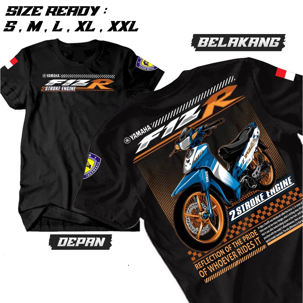 Kaos Distro   Yamaha FizR     kaos Distro KATA KATA Kaos  Fiz R 2 stroke Engine   Cotton Combed Pria