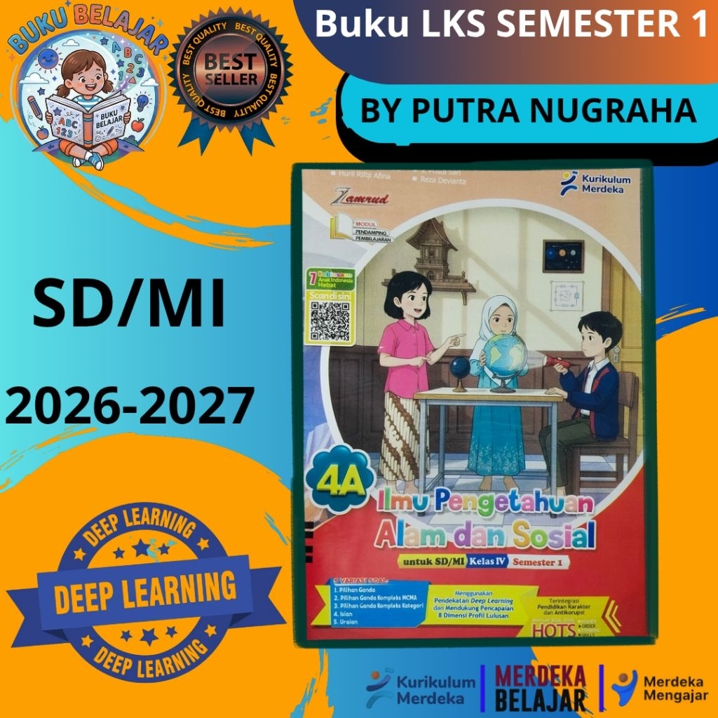 LKS SD/MI KELAS 4 IPAS (Ilmu pengetahuan dan sosial) SEMESTER 1 TAHUN AJARAN 2026-2027  KURIKULUM ME
