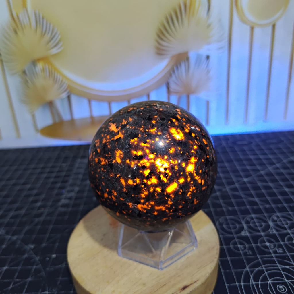 Natural Batu Yooperlite Sphere (1) Asli Batu Alam