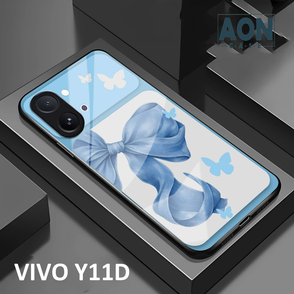 Softcase Hp Case Glass Kaca For VIVO Y11D NEW - Case Glaas Full Cover - A192