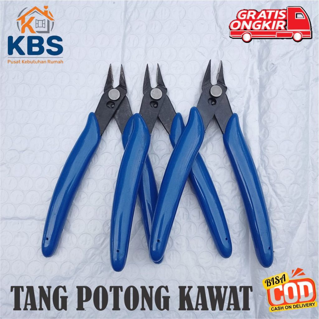 Gunting Tang Kecil Pemotong Kawat Beton Besi Baja RAM Bonsai Alat Potong Kabel PLN Tembaga Listrik