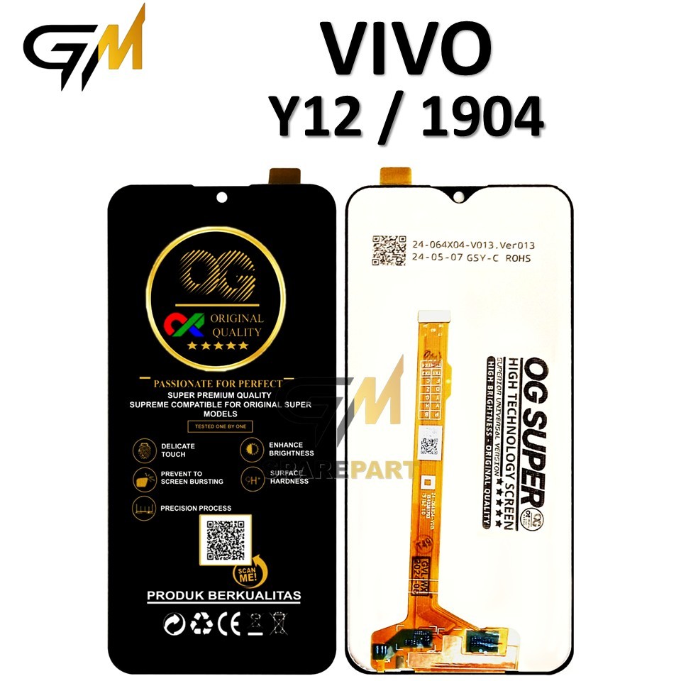 LCD TOUCHSCREEN VIVO Y12 / 1904 ORIGINAL COMPLETE