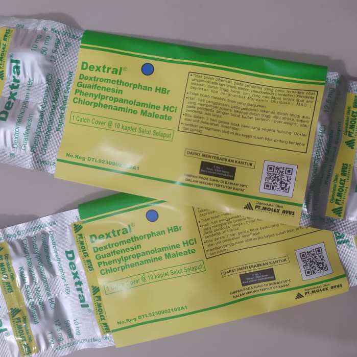 Obat Batuk Dextral Kapsul 1 Strip ISI 10 TABLET