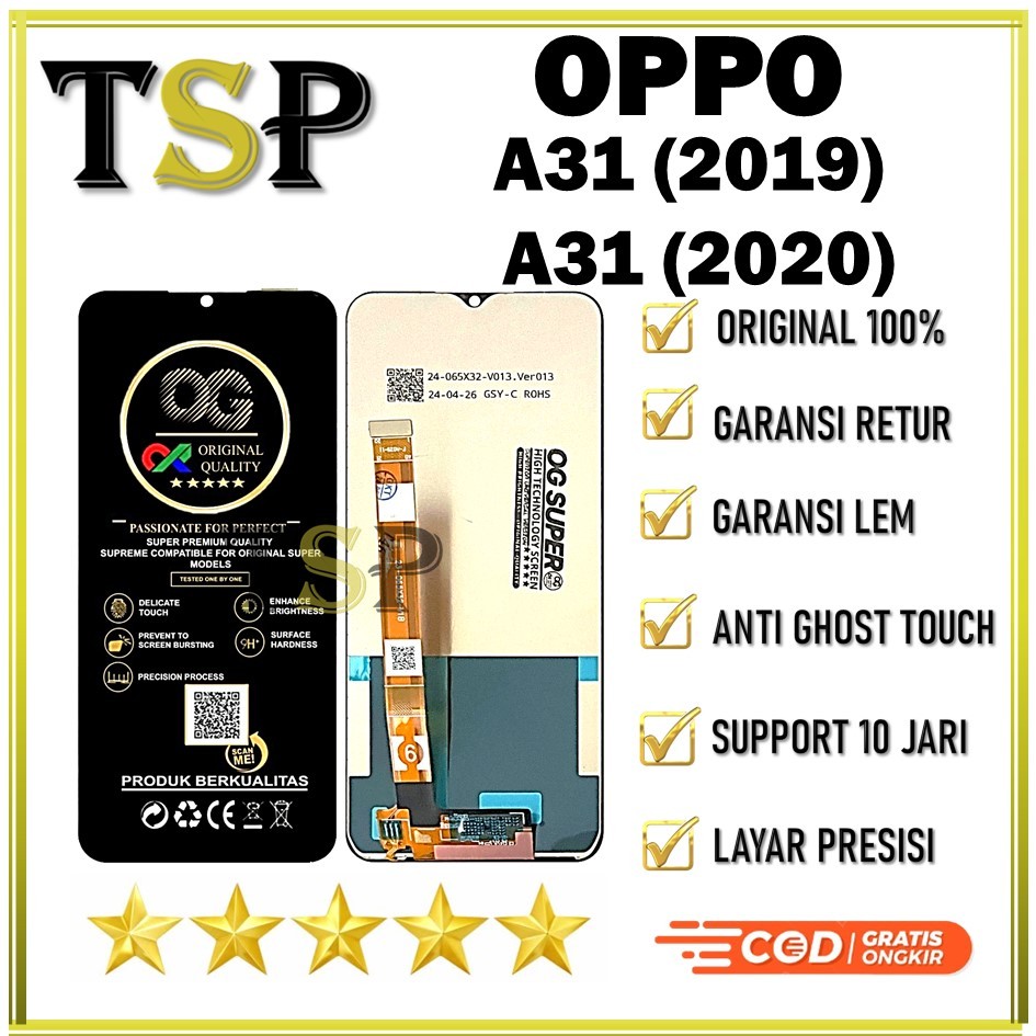 LCD TOUCSCREEN OPPO A31 2019 / A31 2020 ORIGINAL 100%