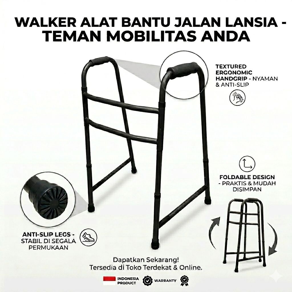 Walker Lipat //Walker Lansia// Tongkat orang tua // krek