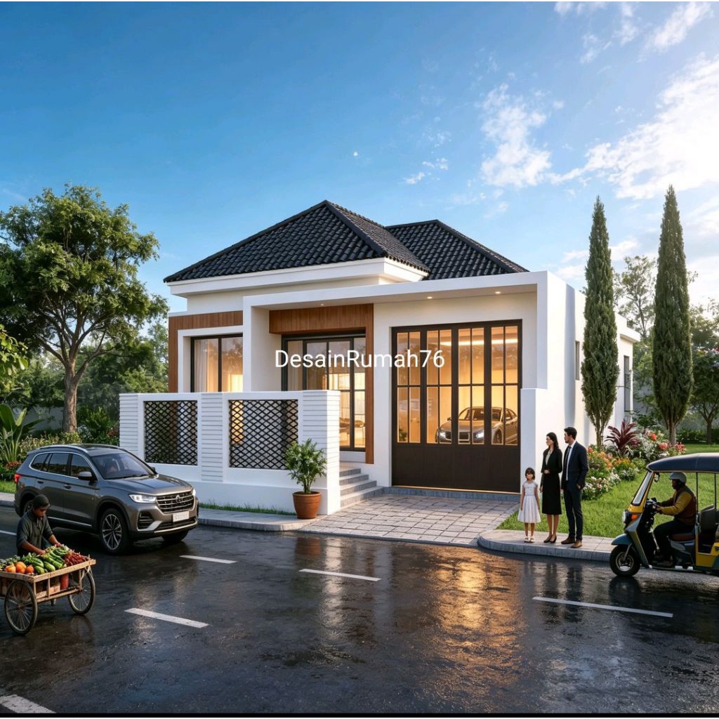 Paket desain rumah minimalis, ukuran 10x16 m, 3 kamar tidur. paket desain 3d rumah, desain rumah 3 k