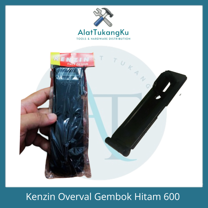 Kenzin Overval Tebal Tekuk Hitam / Overval Gembok Pengunci / Overval Slot Gembok