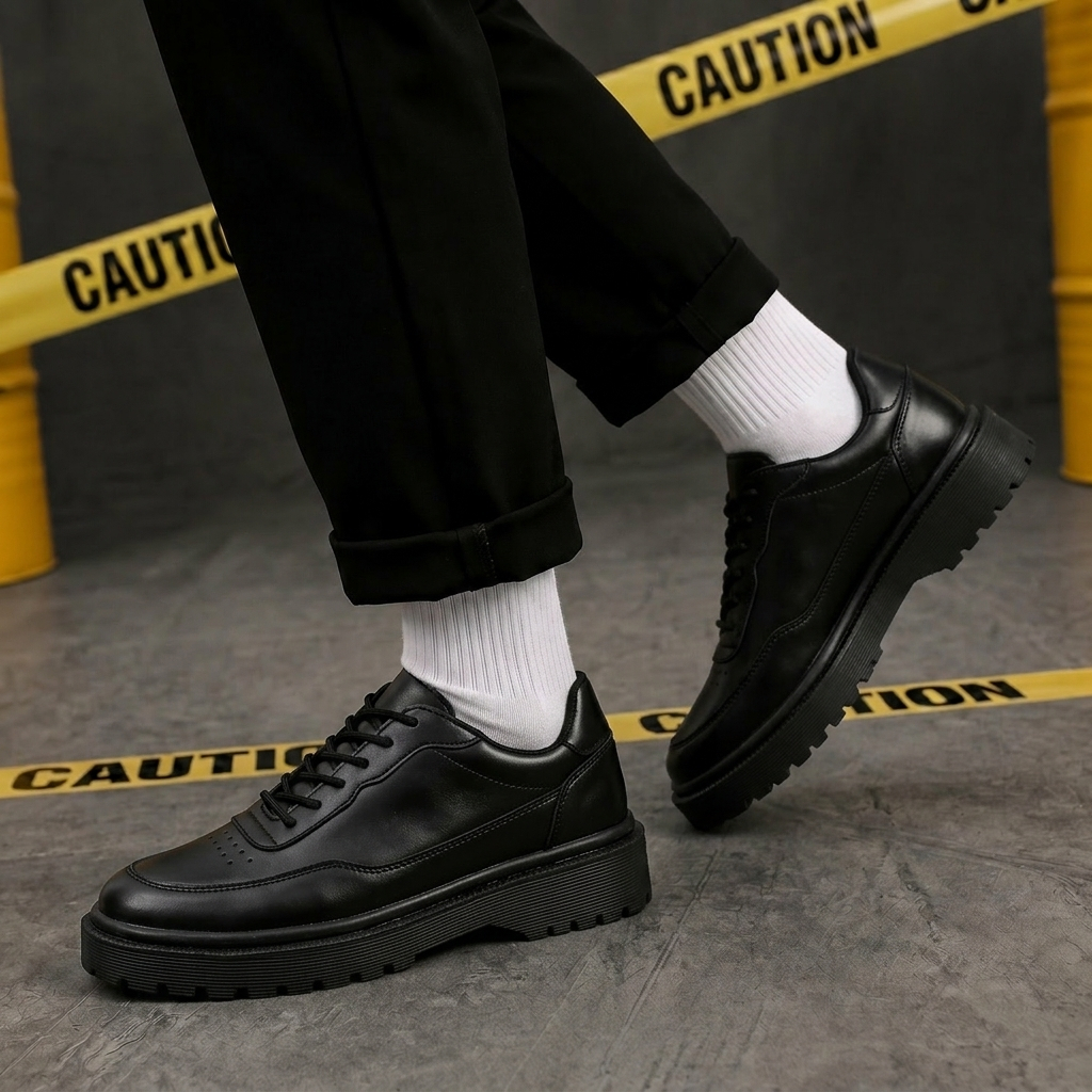 Sepatu Formal Pria Hitam Casual 39-45