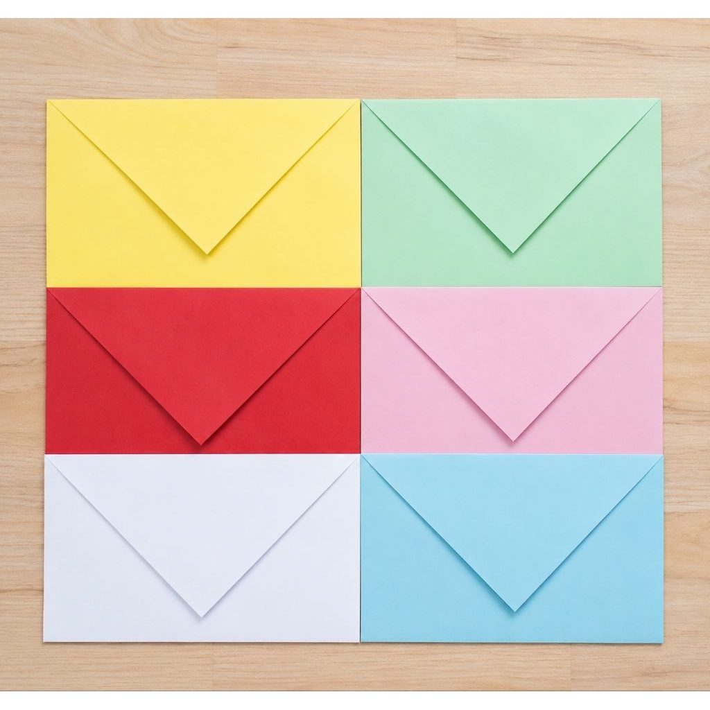 Amplop Polos Warna Pastel Aesthetic | Amplop Uang Elegan | Amplop Wedding & Amplop Kondangan