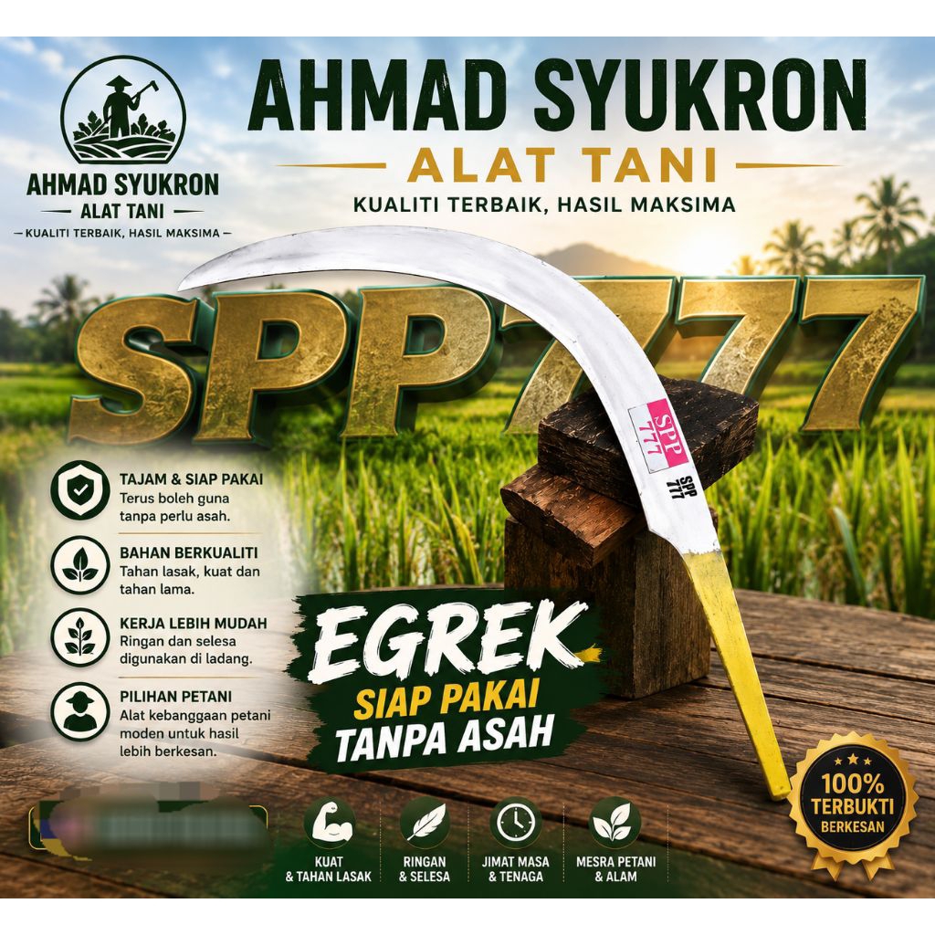 Egrek SPP777 Siap pakai tanpa asah