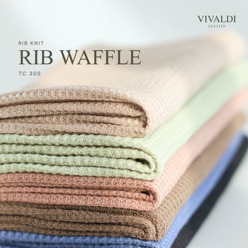 Rib Waffle TC 30S | Bahan Kain 1 KG