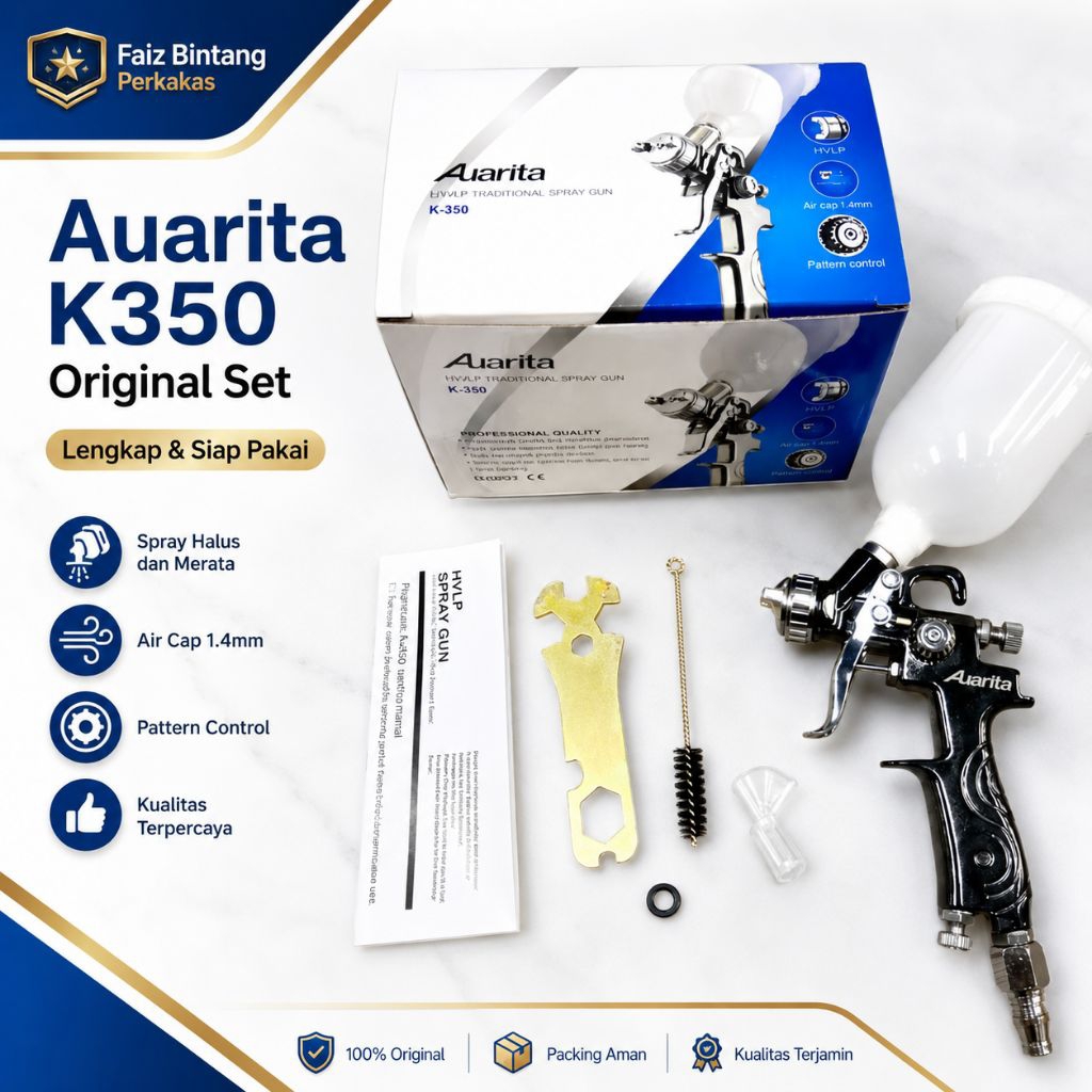 Spray Gun mini Auarita k-350 HVLP Original Auarita