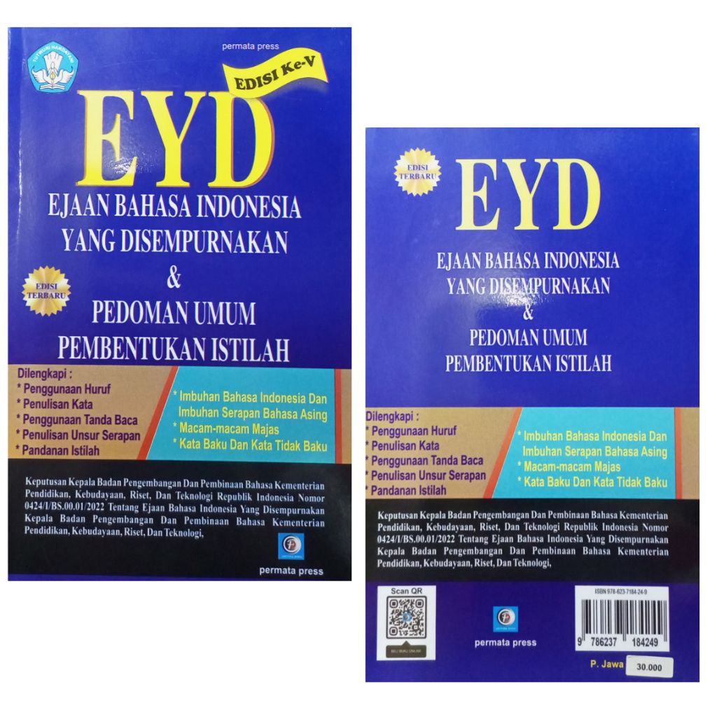 EYD EDISI KELIMA - PERMATA PRESS