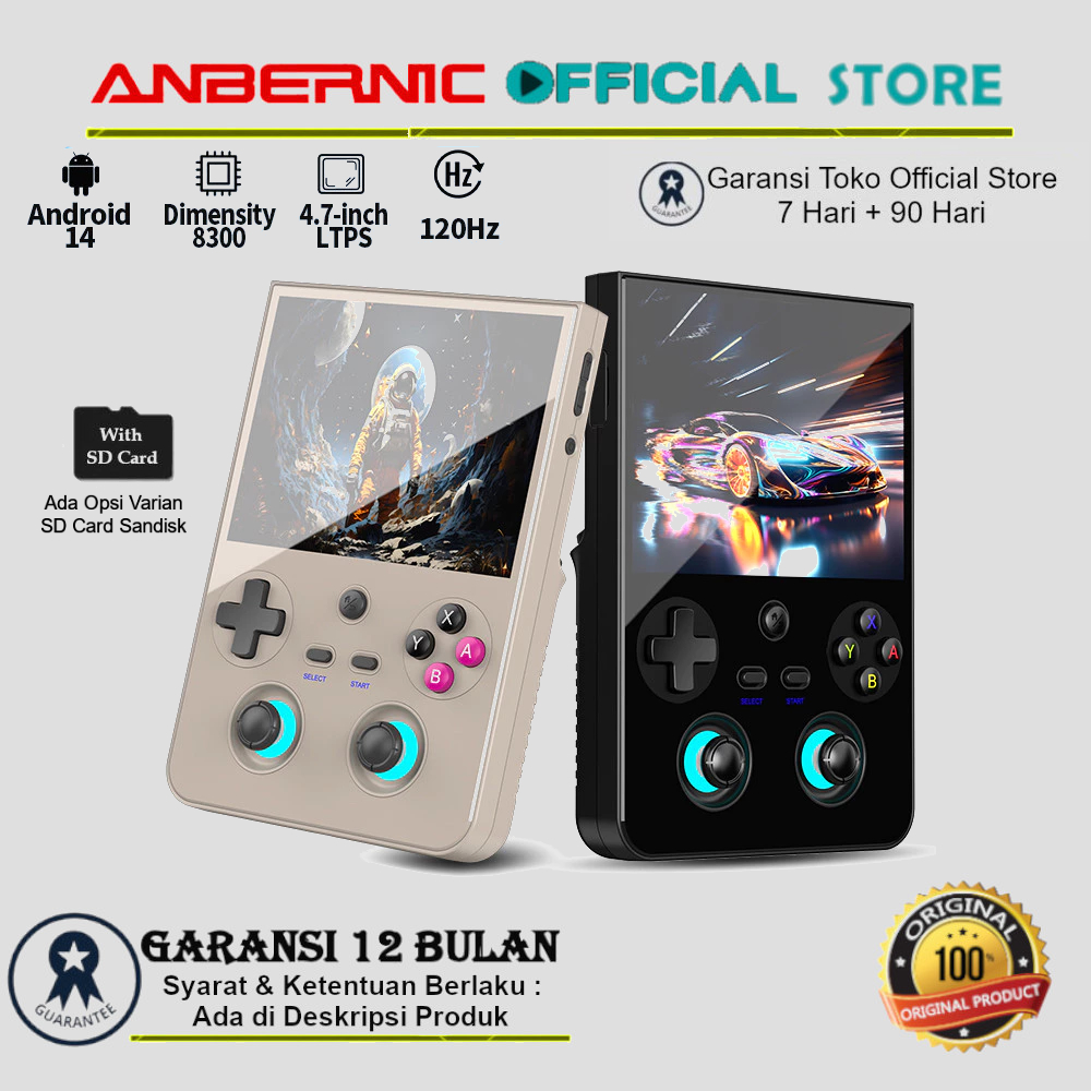 ANBERNIC RG477V Retro Handheld Video Game Console Android System Portable Game Retro PS2