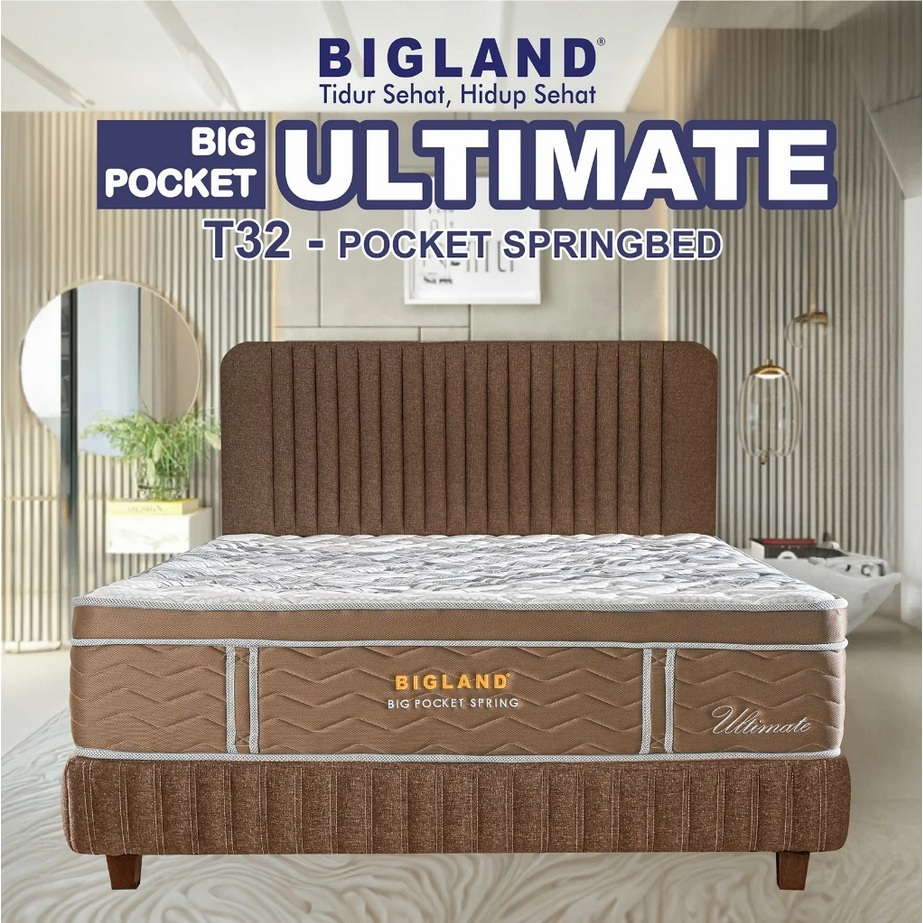 Springbed Bigland Big Pocket Ultimate Matras & Fullset