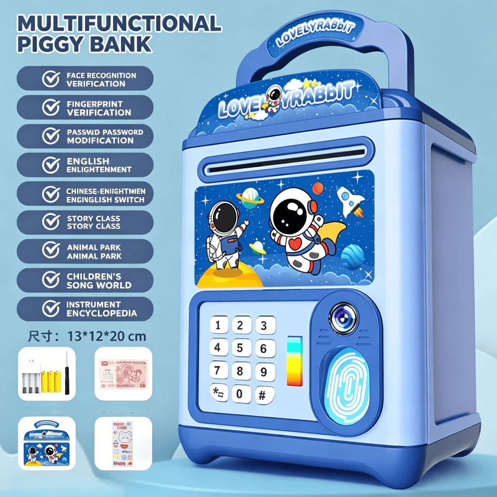 Mainan anak ATM mainan edukasi anak Celengan ATM face recognition mainan edukasi anak montessori