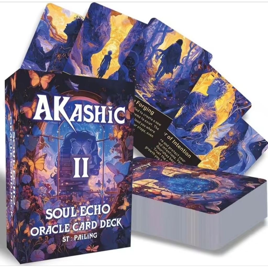 Akashic ll Soul Echo JourneyTarot Cards Second Edition, 13x9cm Hardbox 78 Cards